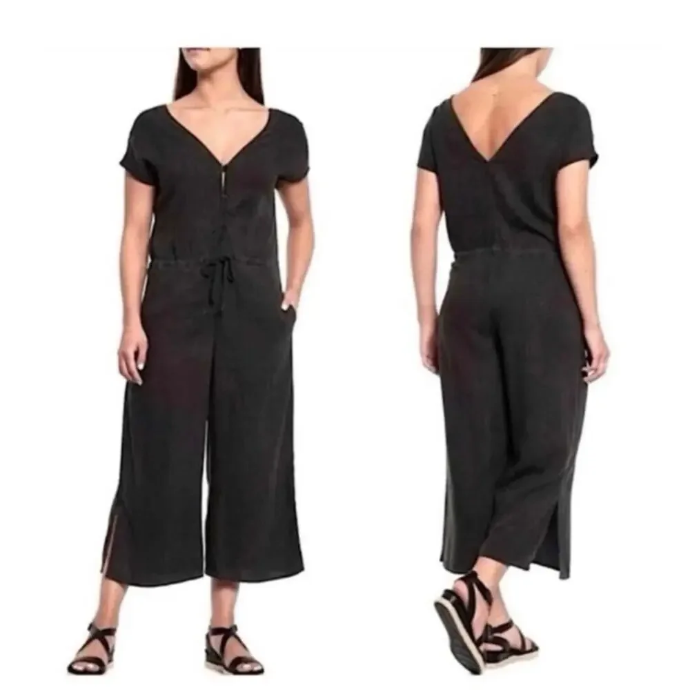 Cloth & Stone Wide Leg Jumpsuit Women’s 100% Tencel Boho Minimalist Festival